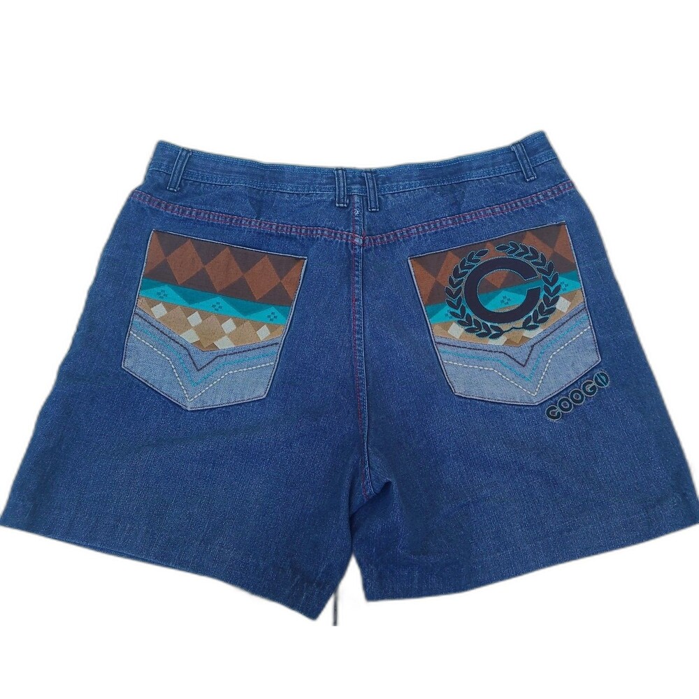 Vintage Y2k Coogi Denim shorts Cutoff Baggy Jorts
